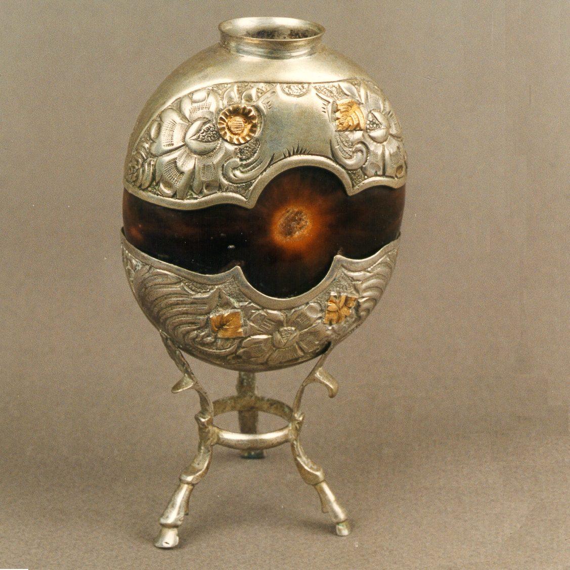 Mate plata calabaza