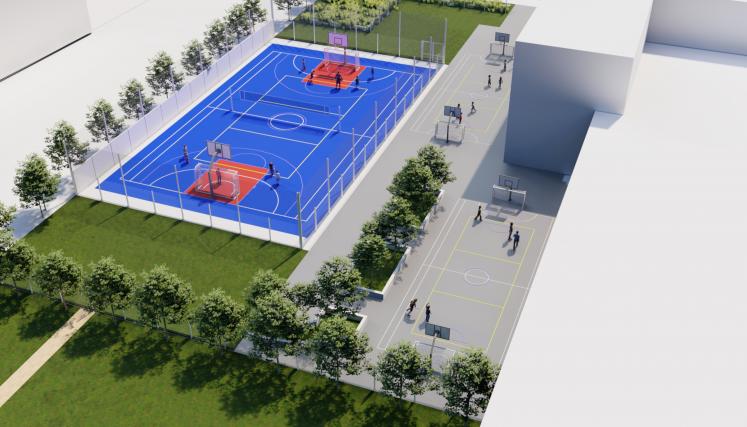 Más deporte en las escuelas: avanzan obras para que los chicos se muevan más y usen menos el celular