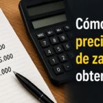 Calculadora y cuaderno para calcular el precio de reventa de zapatillas